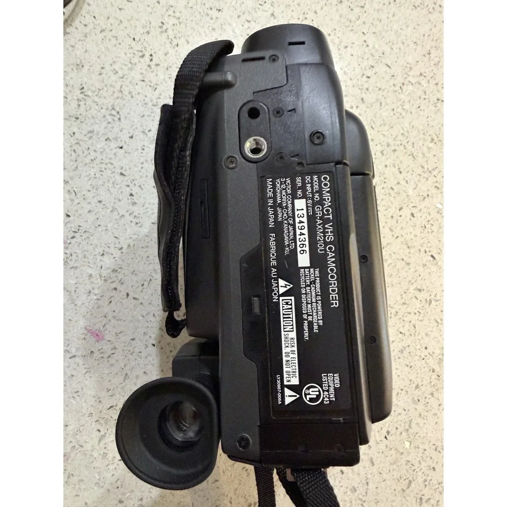 jvc compact vhs camcorder‎ gr-axm210u Working